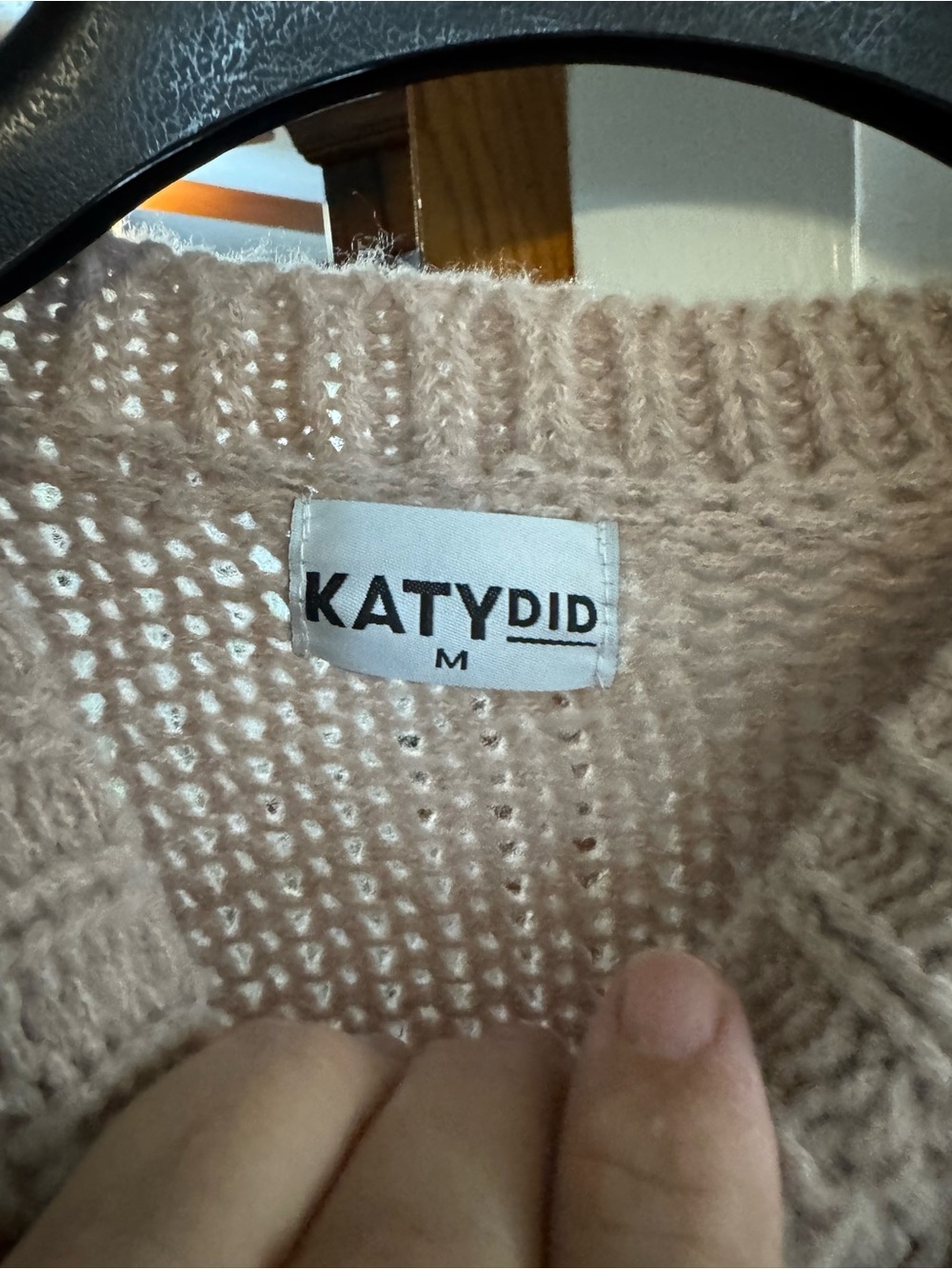 Katydid Cream Crewneck Sweater with Multicolor Floral Yarn Appliqués - Picture 2 of 8